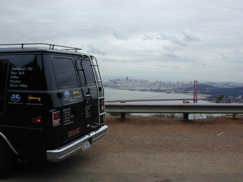 Prototype WiFi 'Wardriving' Van