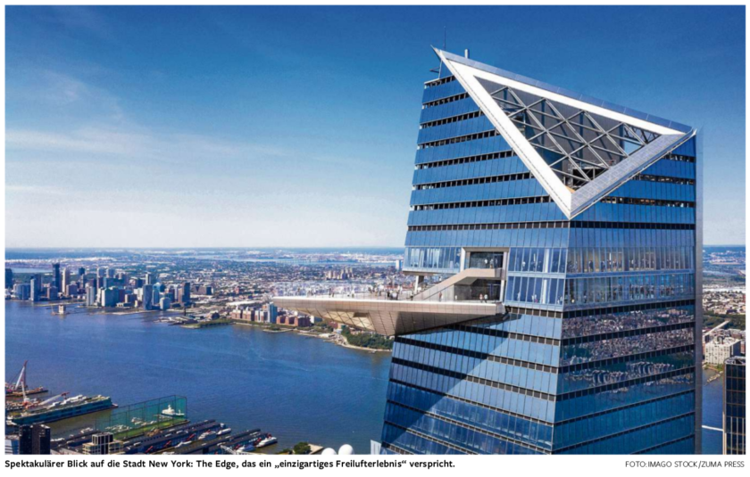 “The Edge” Hudson Yards opens in Manhattan NYC Thomas J. Ackermann